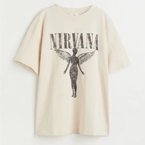 Beige nirvana shirt